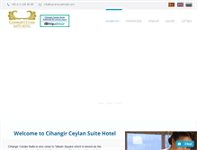 Tablet Screenshot of ceylansuitehotel.com